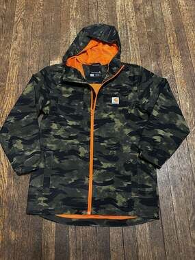 New Boys Large 14/16 Carhartt Rugged Flex Ripstop Camo